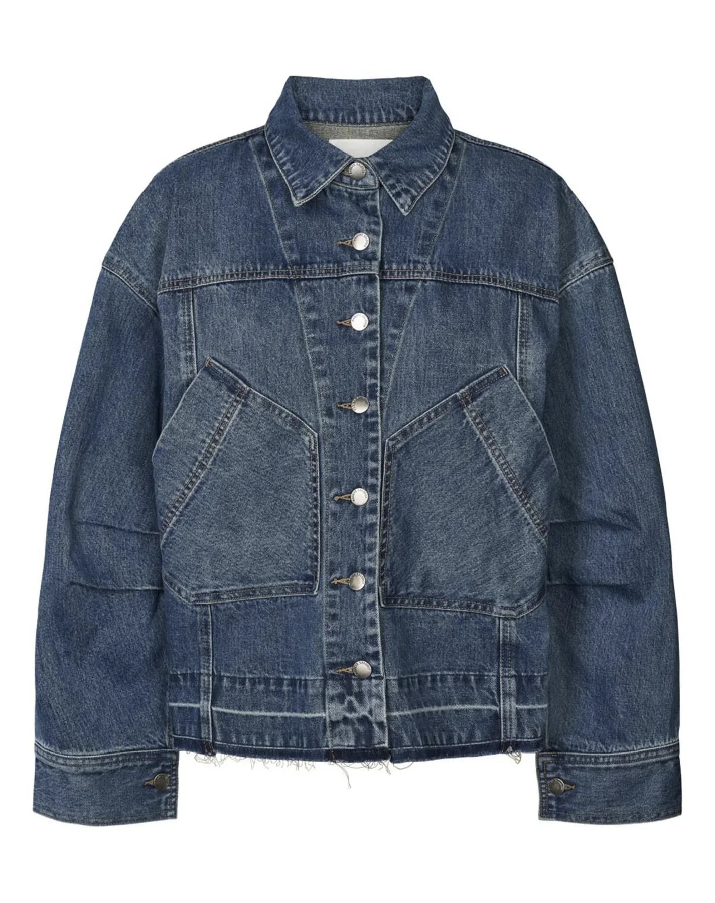 Koi Denim Jacket Washed Indigo