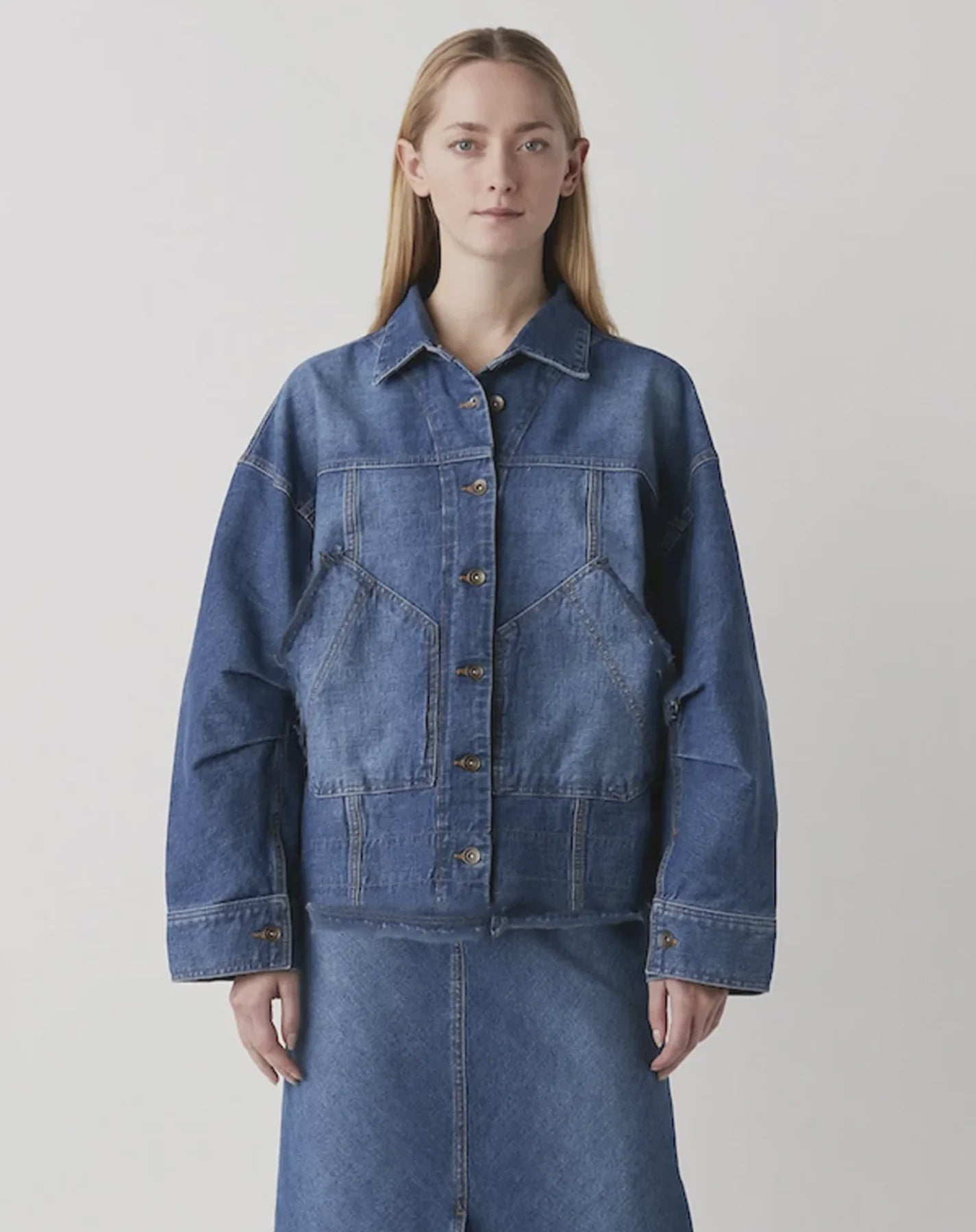 Koi Denim Jacket Washed Indigo