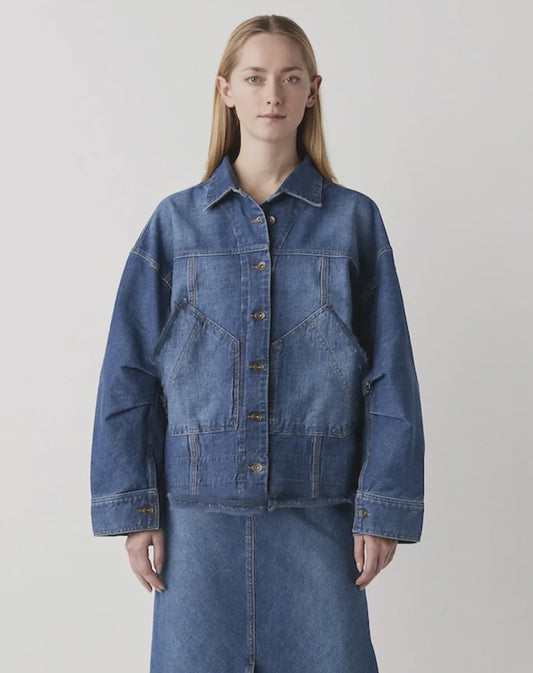 Koi Denim Jacket Washed Indigo