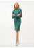 French Touch Jersey Mock Dress Malachite