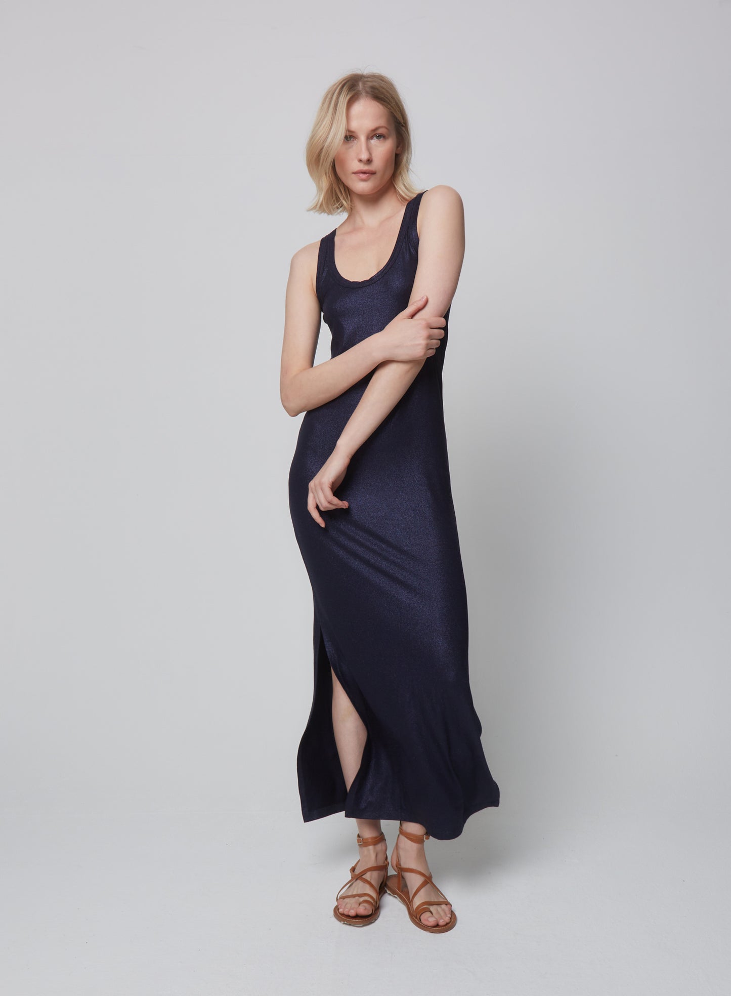 Round Neck Sleeveless Dress