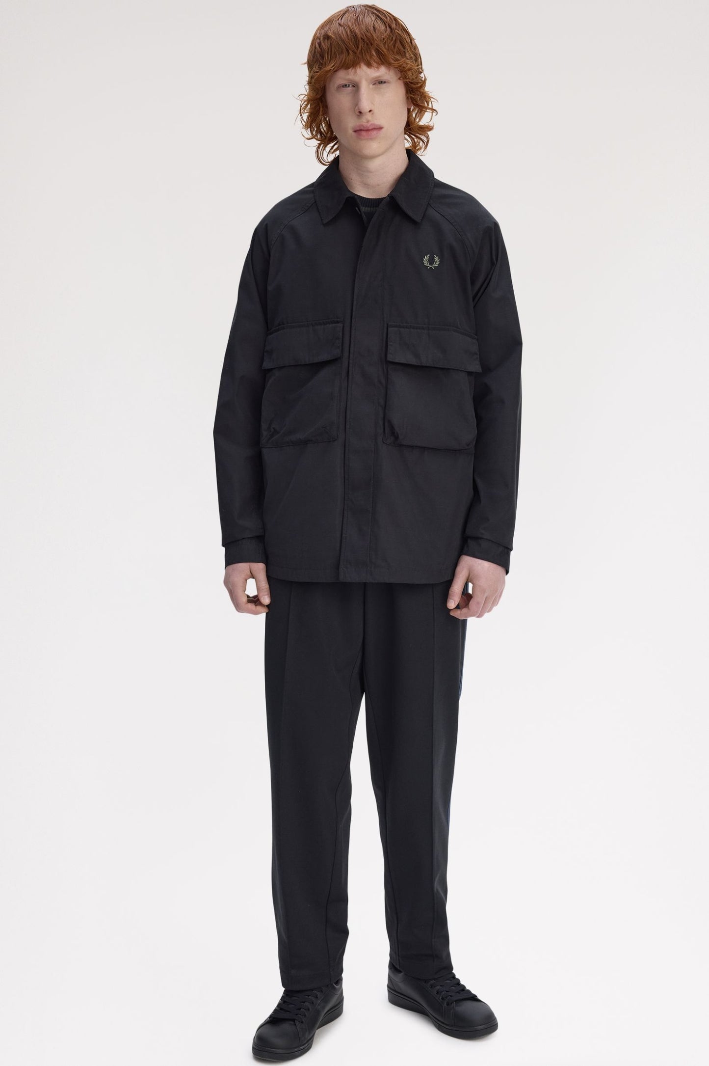 Raglan Utility Overshirt Black