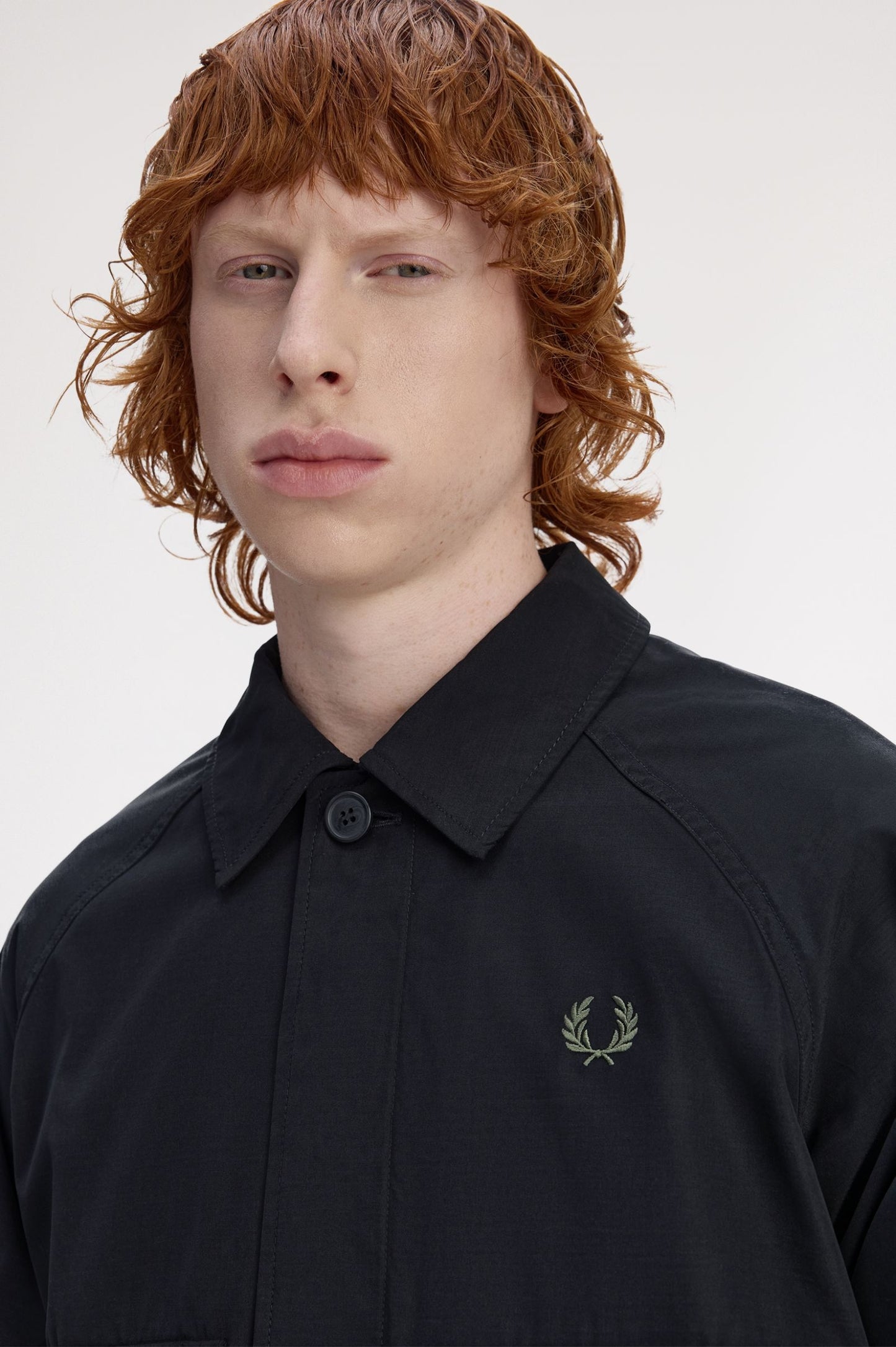 Raglan Utility Overshirt Black