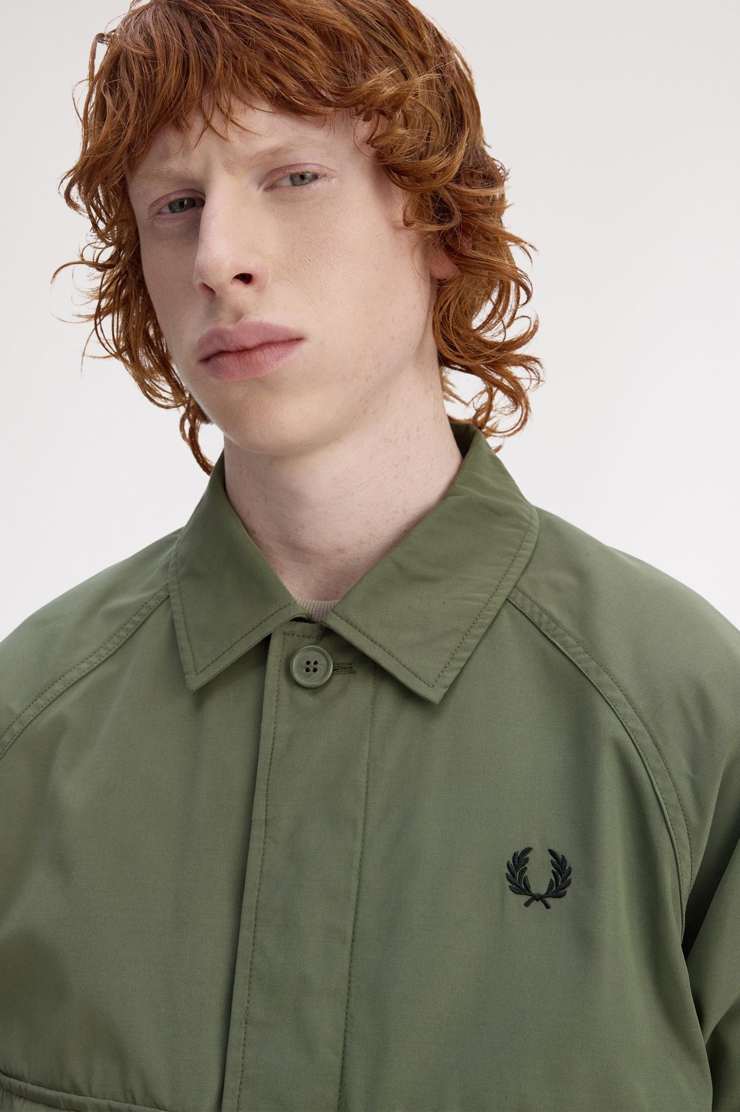 Raglan Utility Overshirt- Green