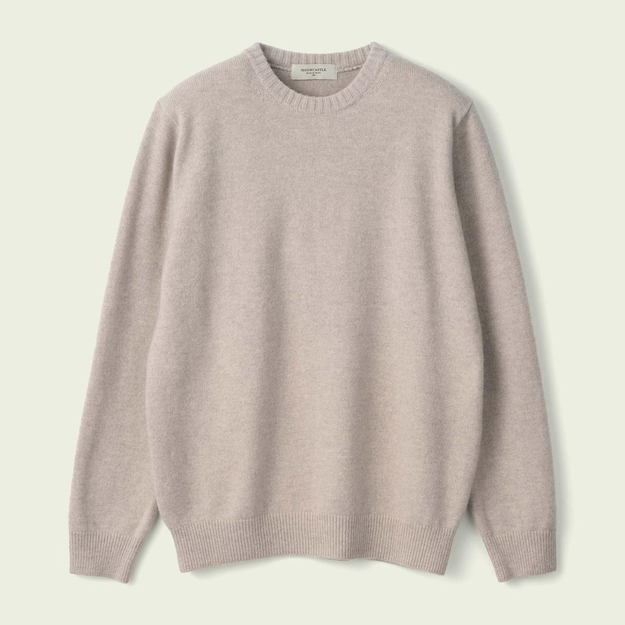 Beige/Grey Crew Neck
