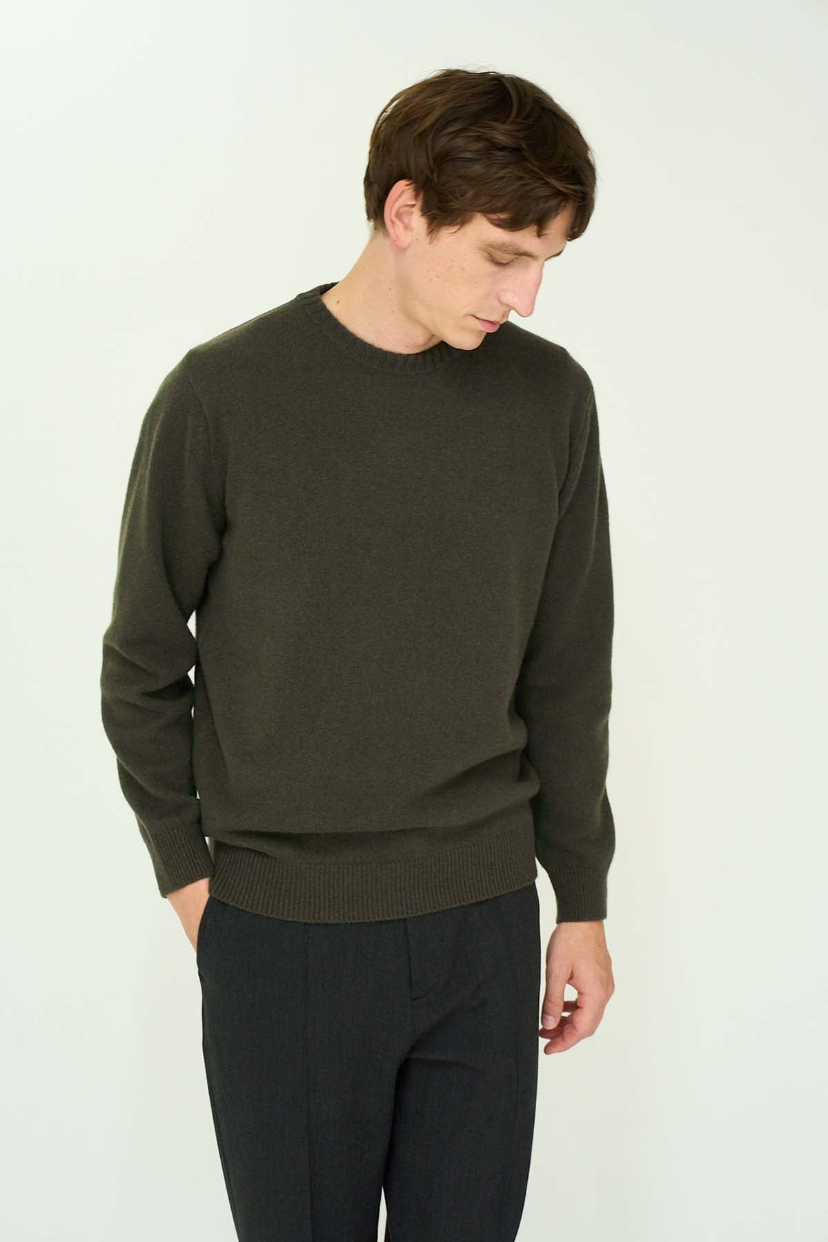 Moss Green Crew Neck