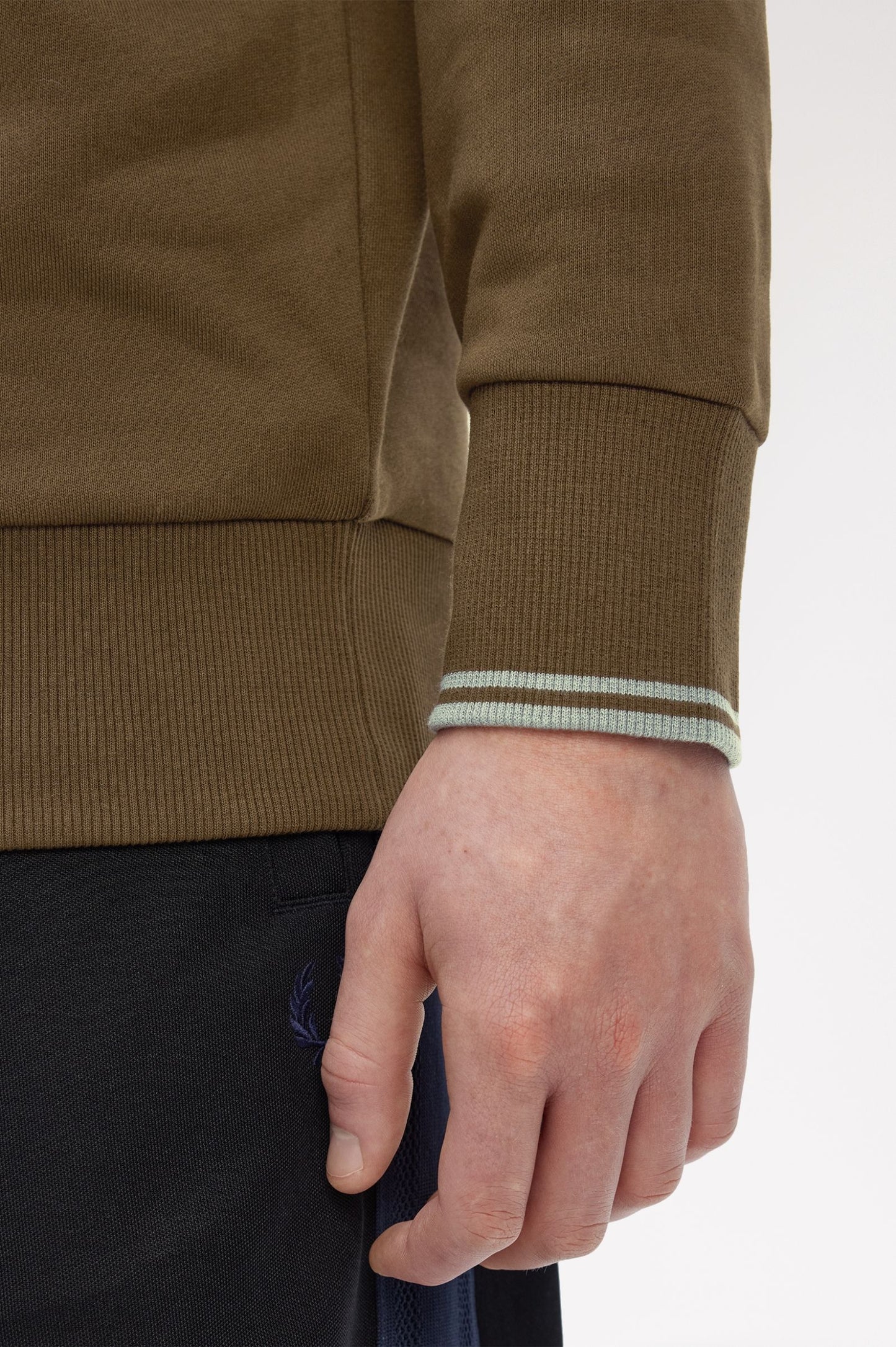 Half Zip Sweatshirt Burnt Tobacco