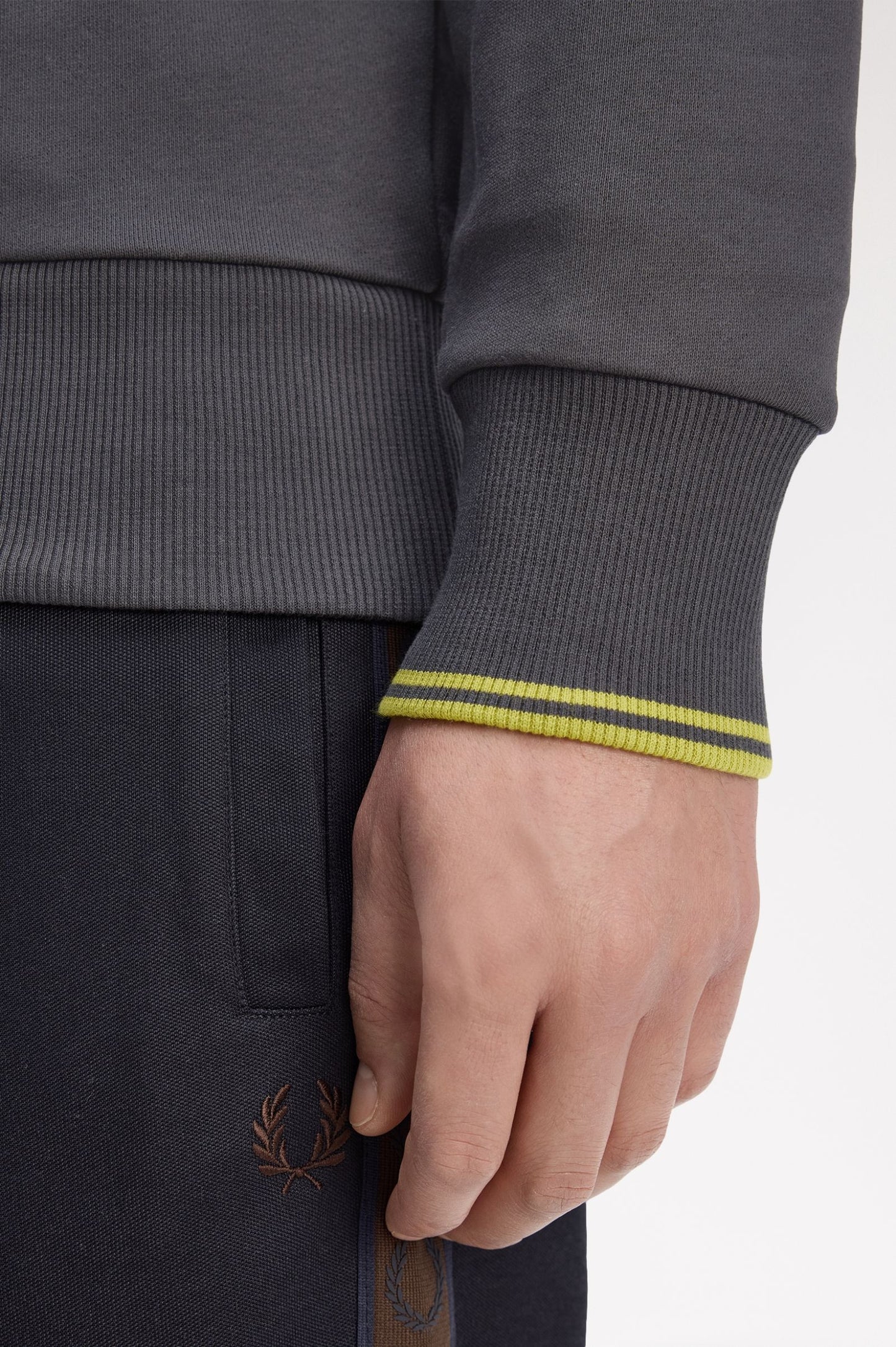 Half Zip Sweatshit Anchor Grey