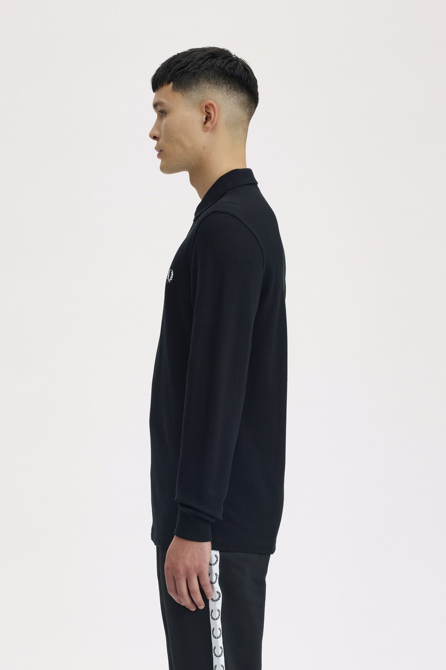 Long Sleeve polo Shirt Black