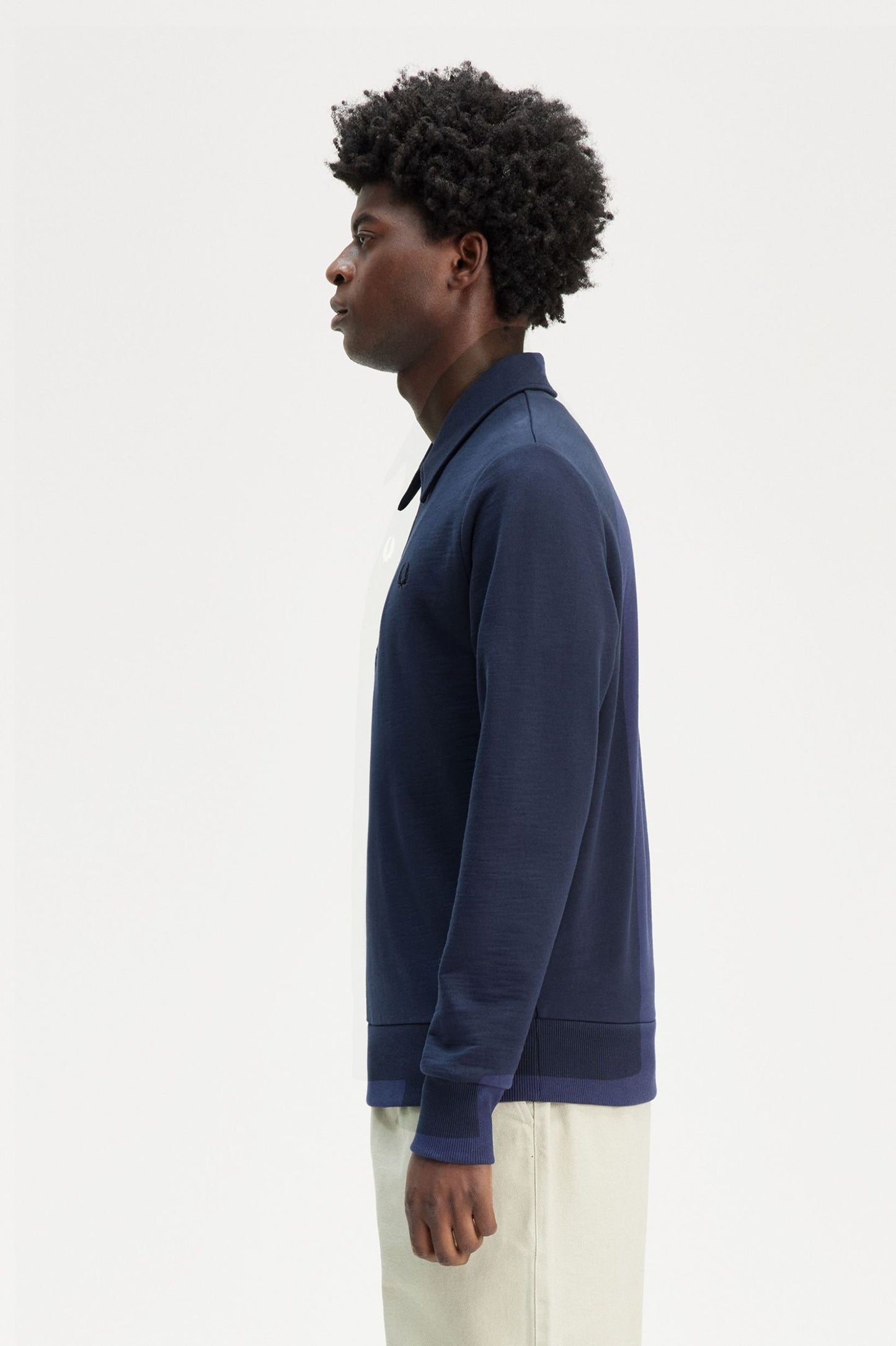 Zip Neck Collar Sweatshirt Dark Carbon