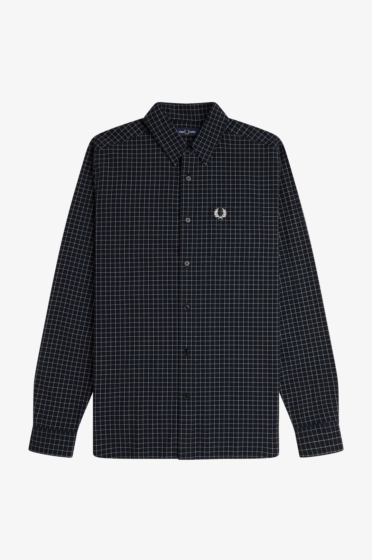 Grid Check Shirt Black