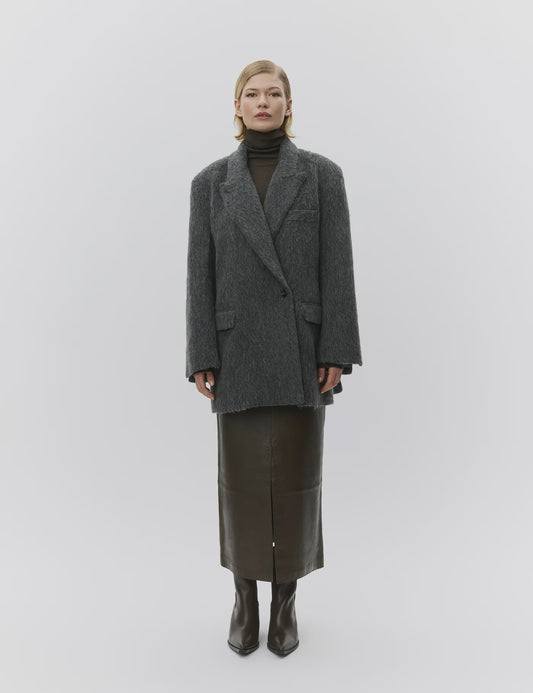 Madrid Coat Hairy Wool