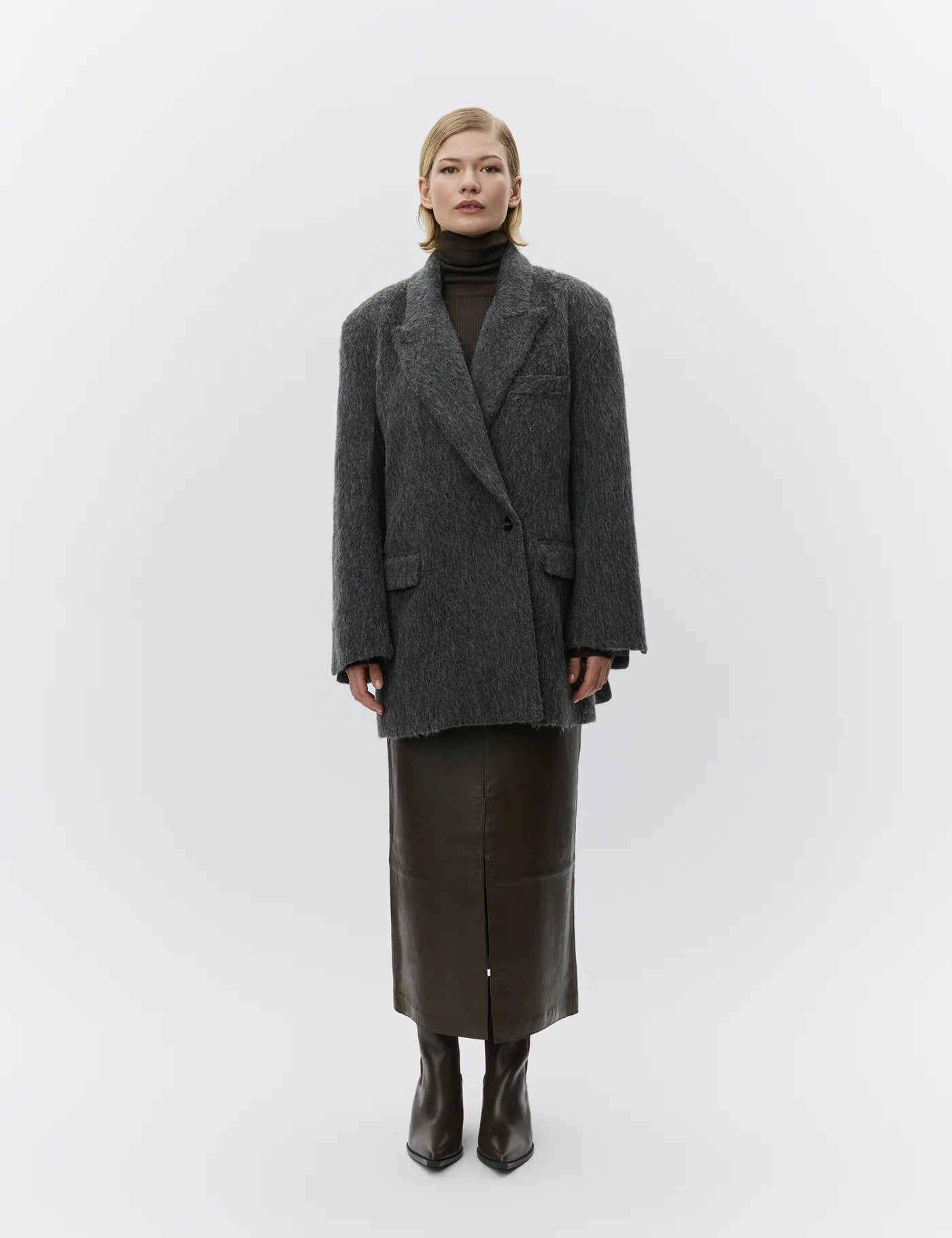 Madrid Coat Hairy Wool