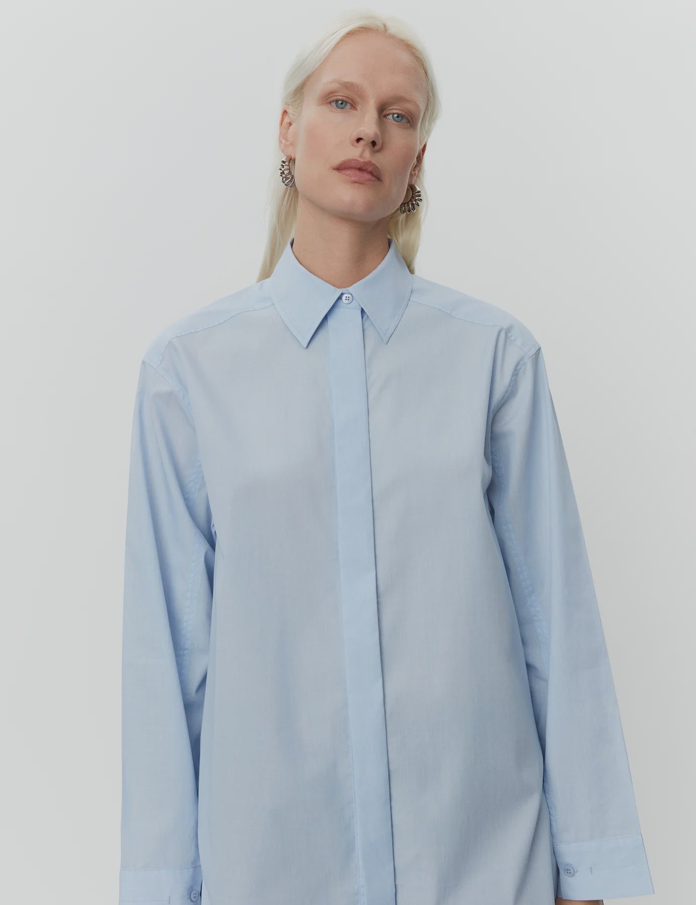 Malou Pigeon Blue Shirt