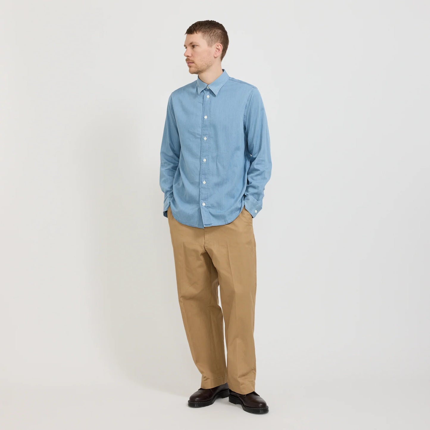 Colby Shirt Bleach Indigo