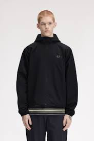 Oversized Hooded Shell Jacket Black