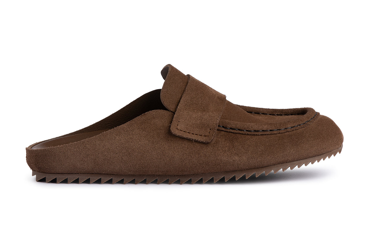 Bilma Mules Leather Chocolate Shoes