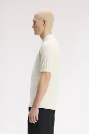Pointelle Knitted Shirt Ecru
