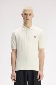 Pointelle Knitted Shirt Ecru