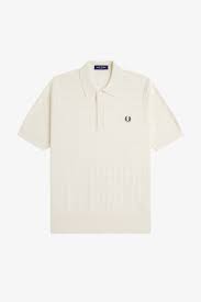 Pointelle Knitted Shirt Ecru