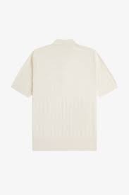 Pointelle Knitted Shirt Ecru