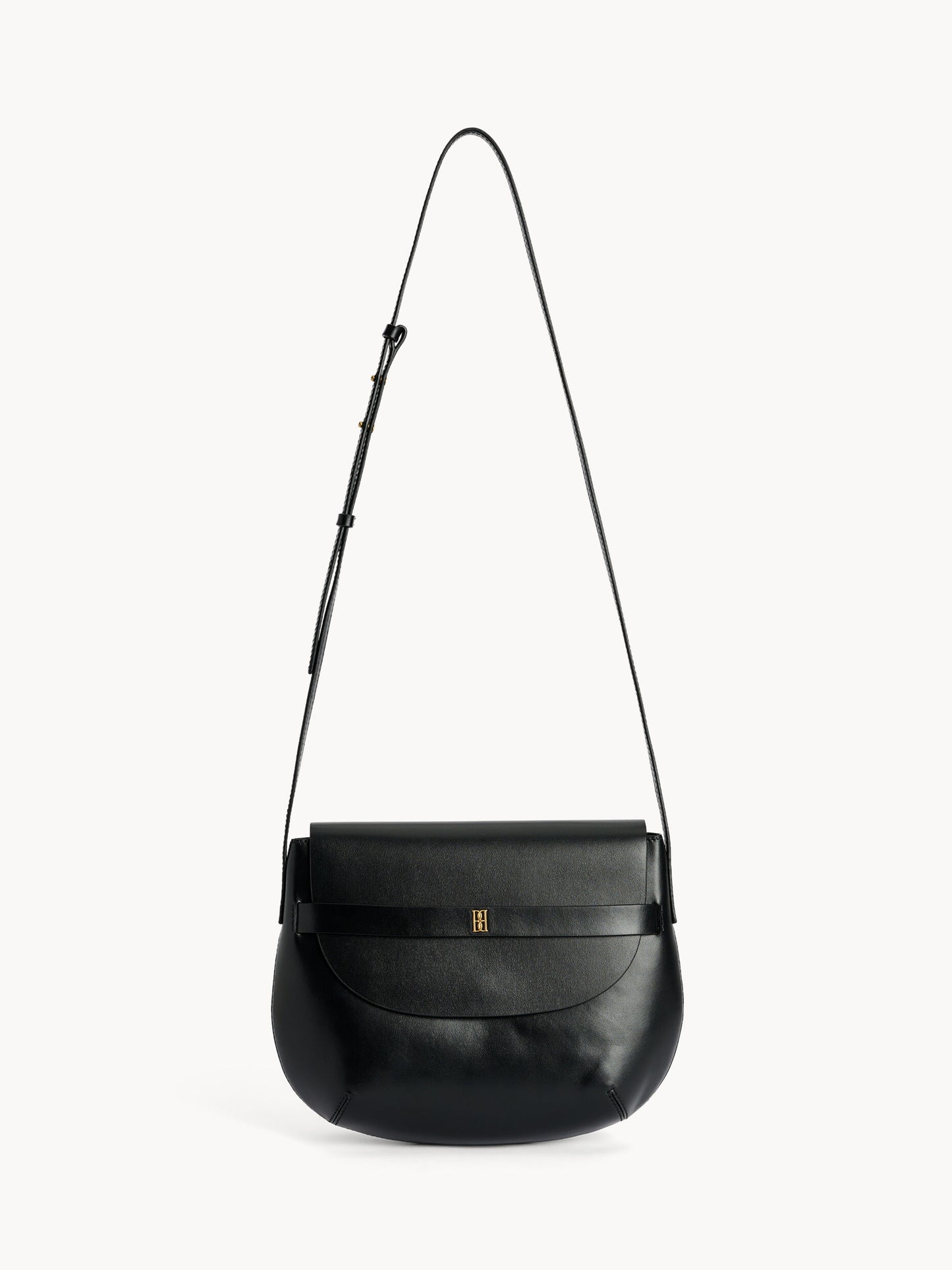 Maellon Leather Shoulder Bag Black