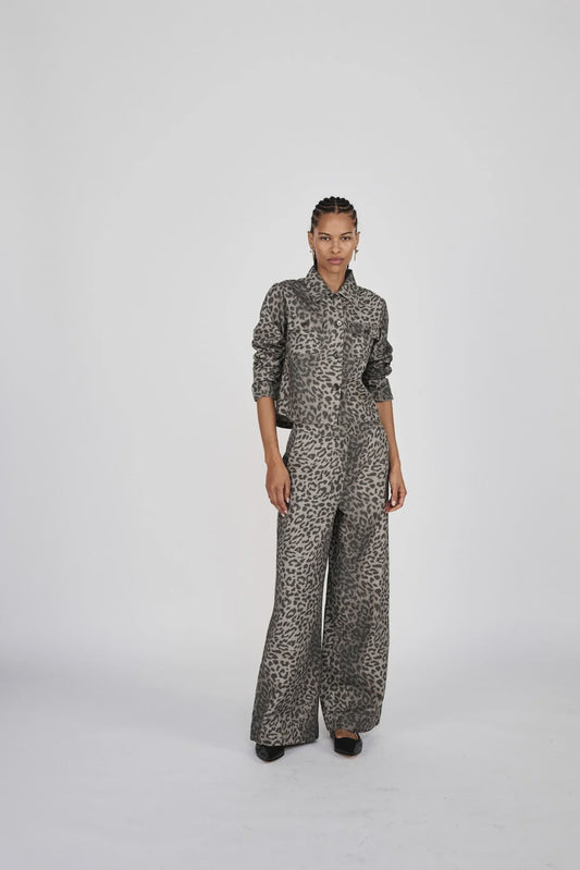 Inja Wide Leg Pants Leopard
