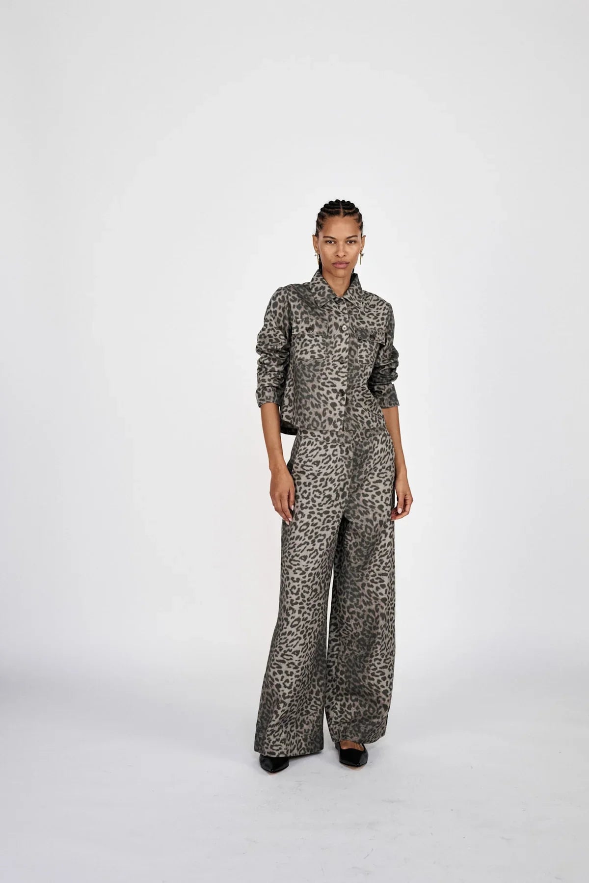 Inja Wide Leg Pants Leopard