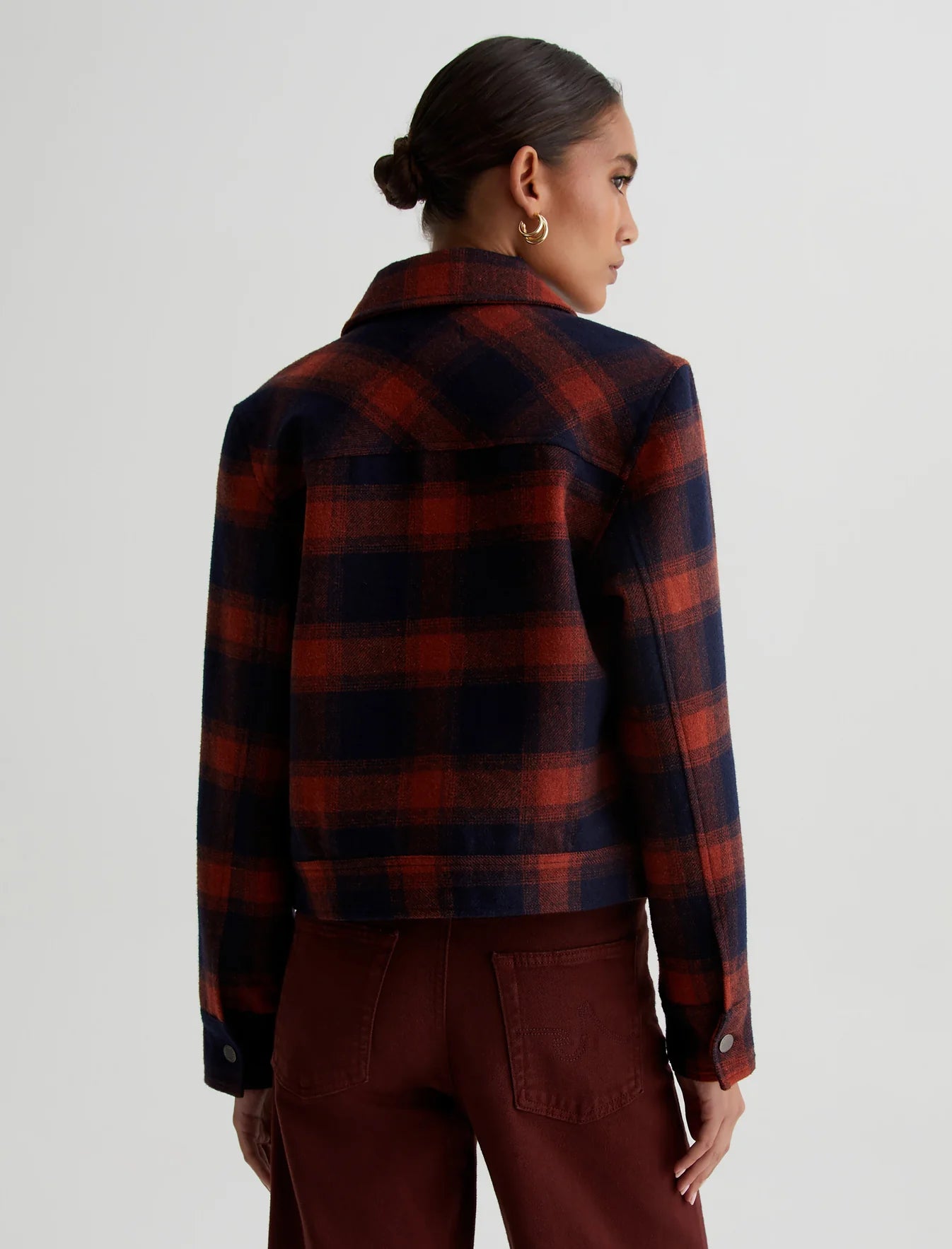 Francoise Jacket - Shadow Plaid Deep Nav