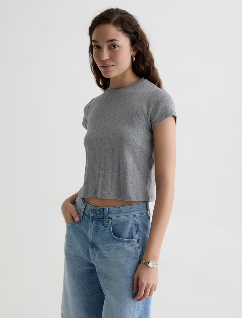 Sadie crew Heather Grey