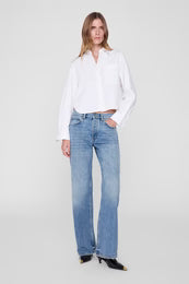 Scott Cropped Shirt - White