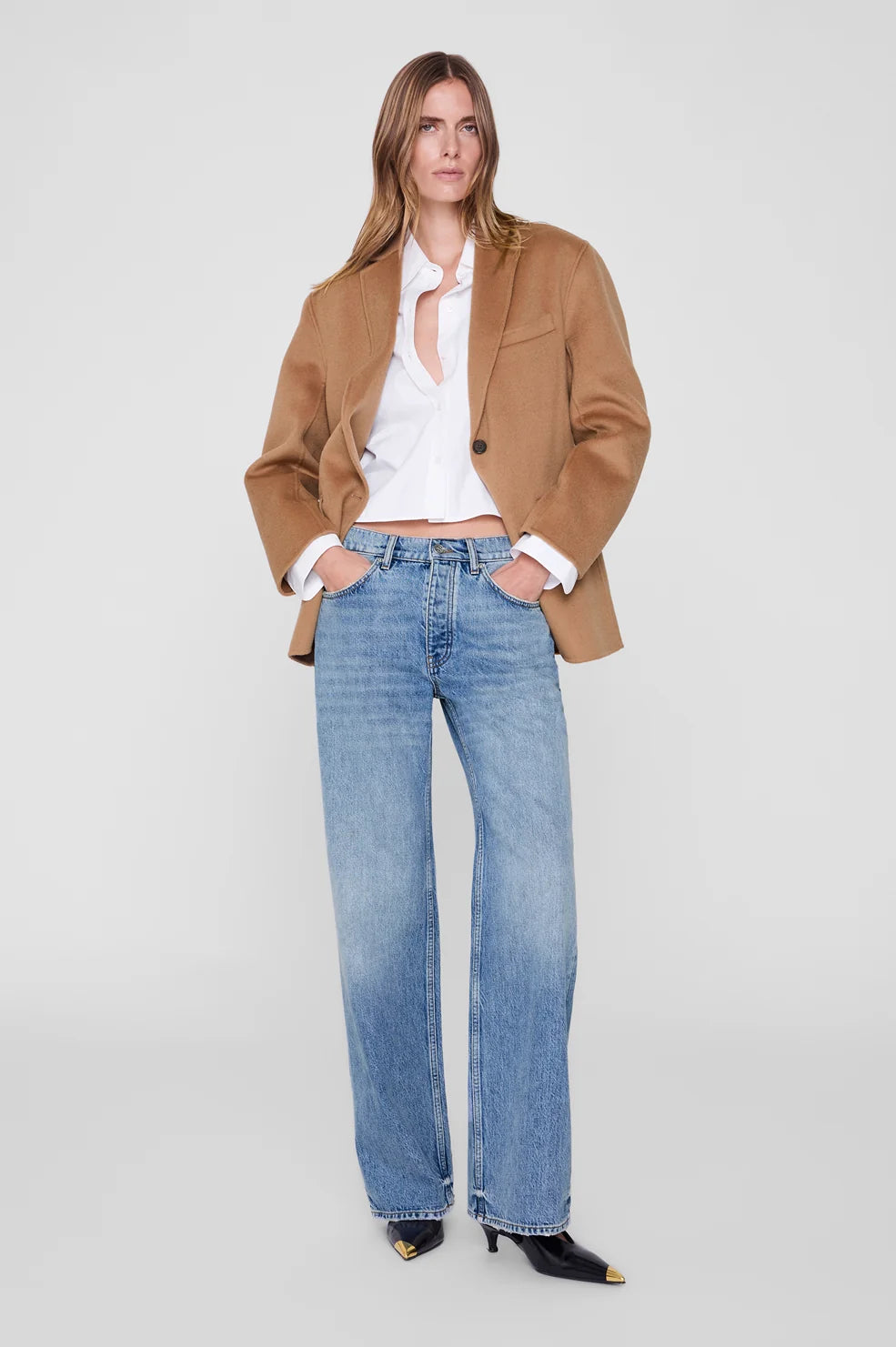 Scott Cropped Shirt - White