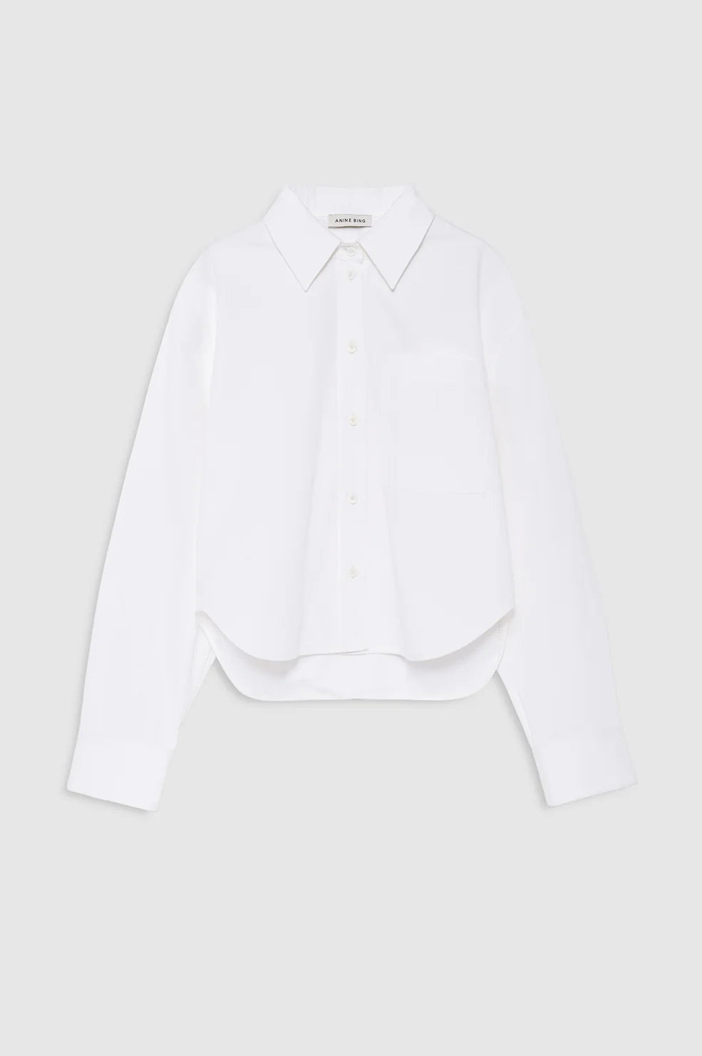 Scott Cropped Shirt - White