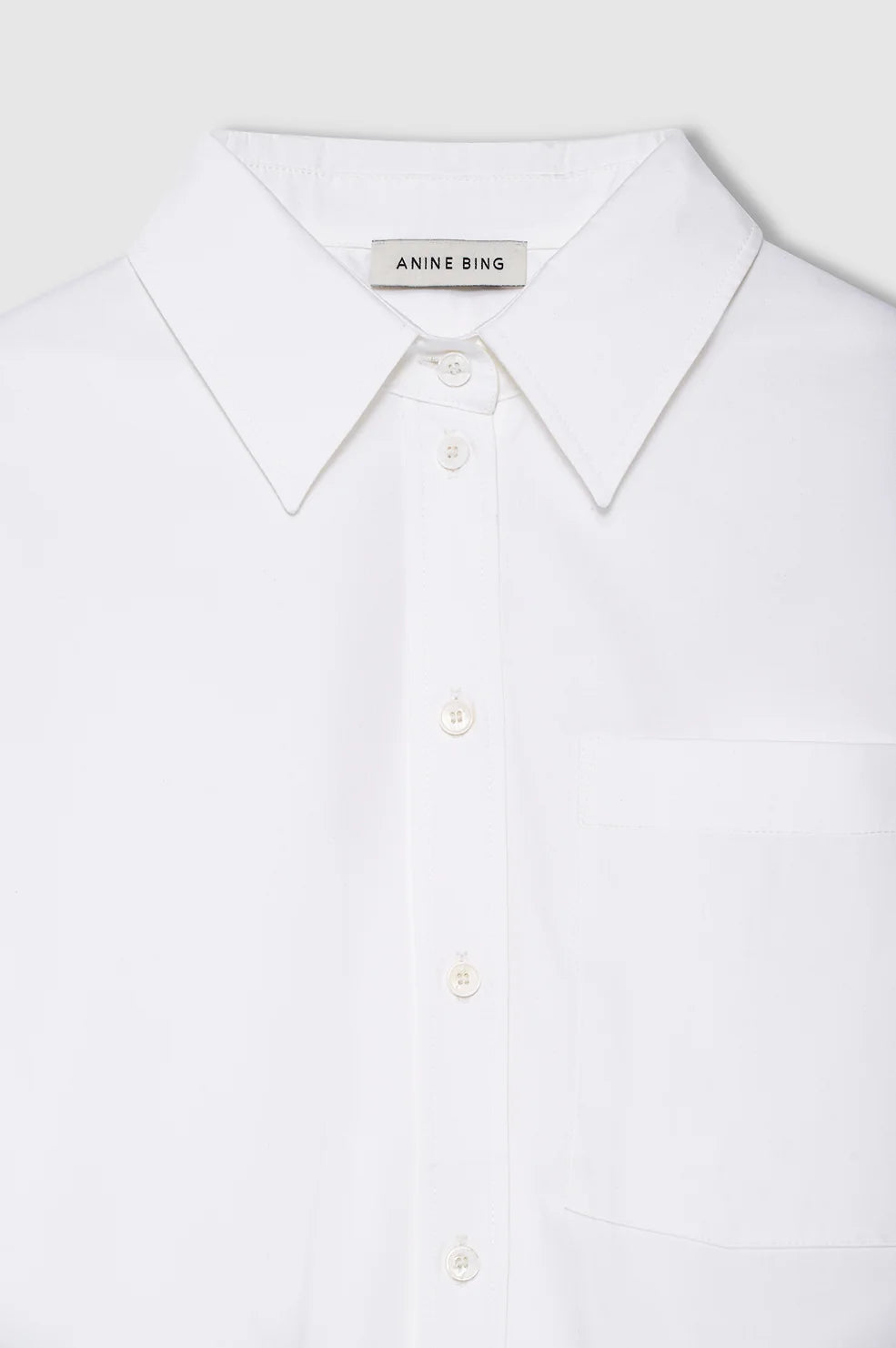 Scott Cropped Shirt - White