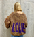 Alpaca Cardigan Short Burgundy Graffiti 'LOVE'