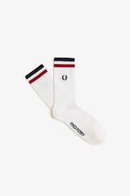 Tipped Sports Sock SnowWhite/BurntRed/Navy