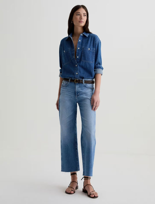 Saige Wide Leg Crop Rosarito