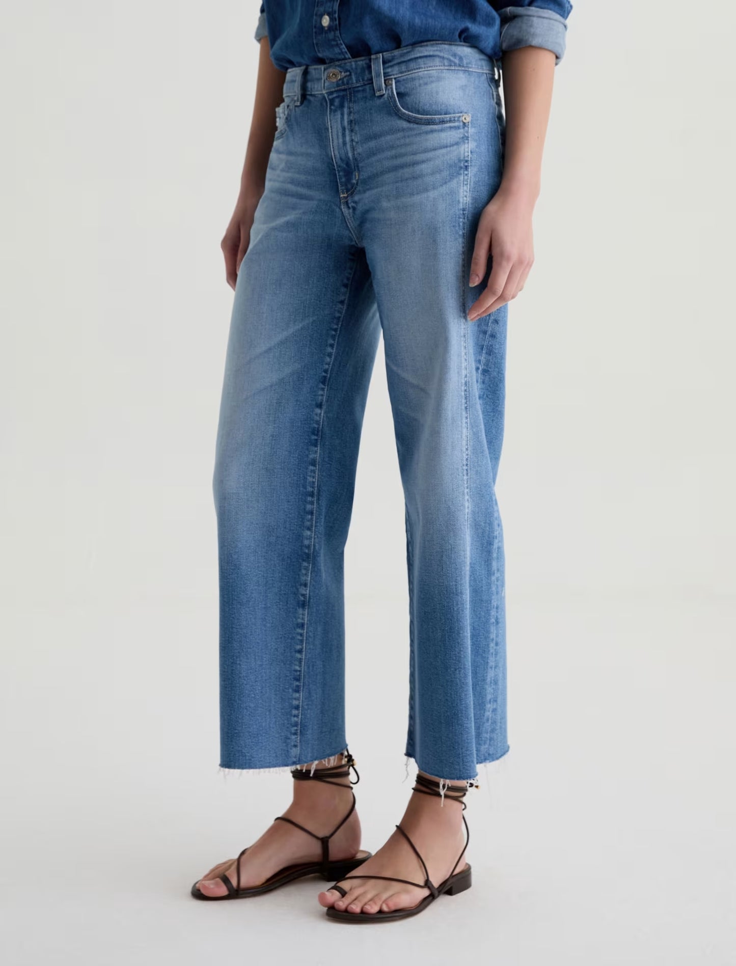 Saige Wide Leg Crop Rosarito