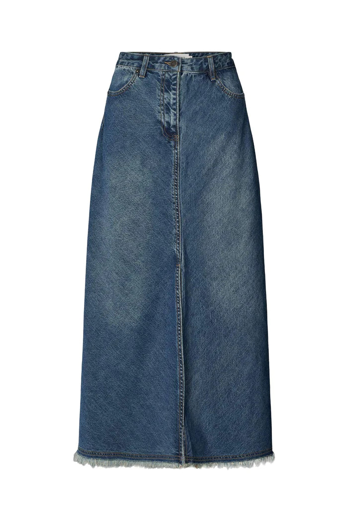 Margie Skirt Washed Indigo