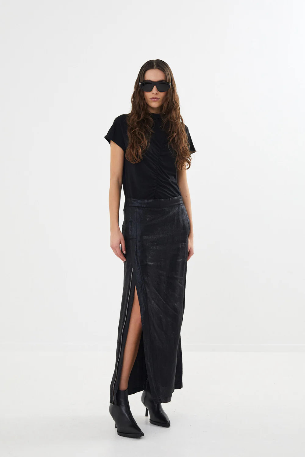 Naline Naline Glazed Skirt Black – rpmmelbourne