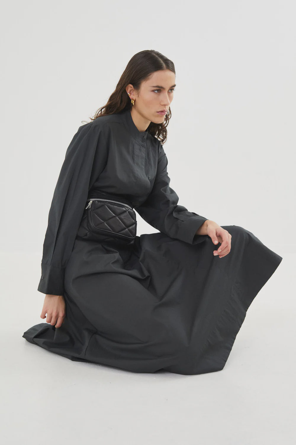 Lykke Leather Bum Bag Black