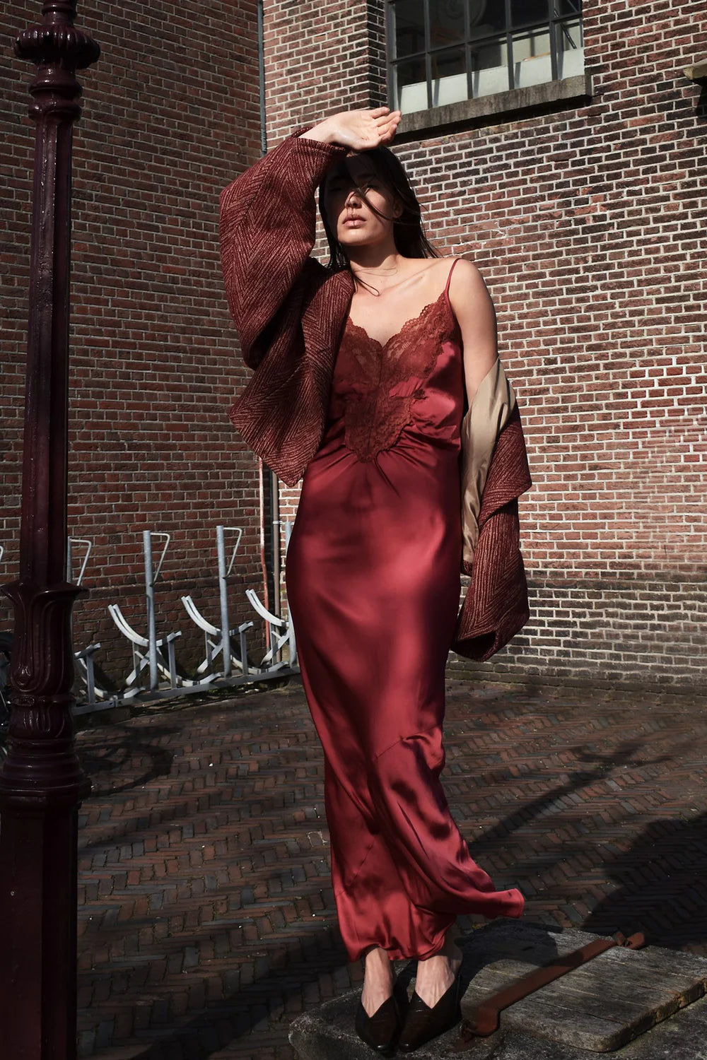 Antonella Dress - Burgundy
