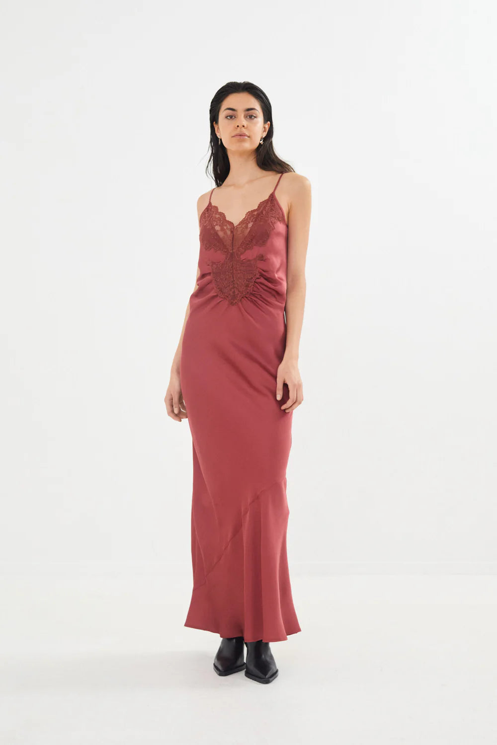 Antonella Dress - Burgundy