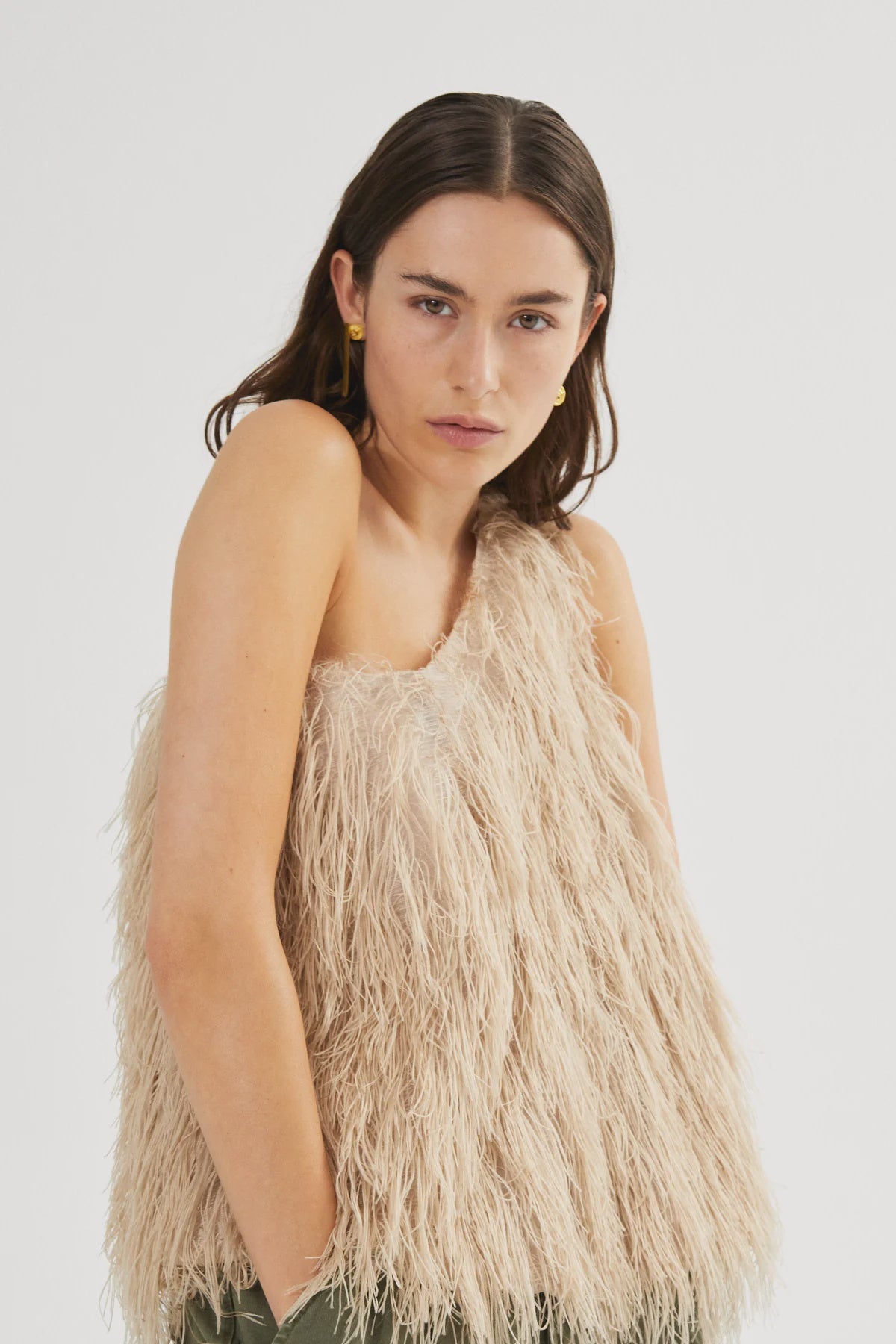 Tayrin Plume Top - Dune