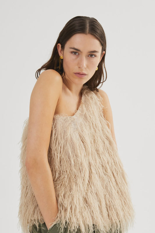 Tayrin Plume Top - Dune