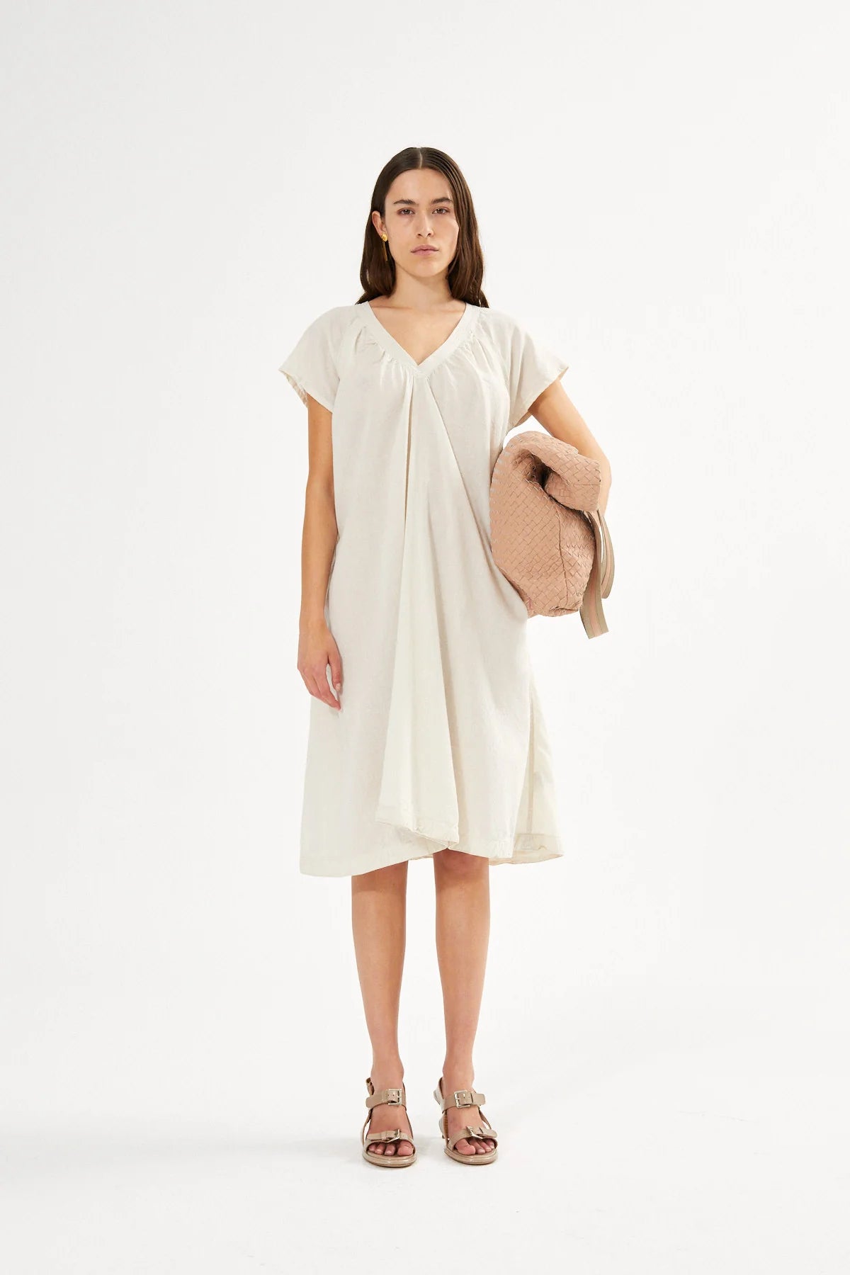 Cefora Basket Weave Leather - Blush