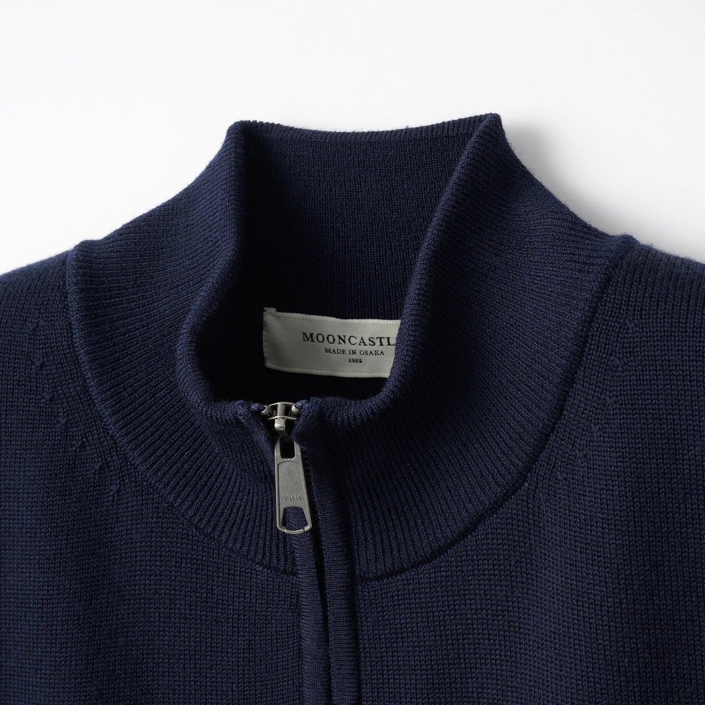 Navy Zip Through Cardigan