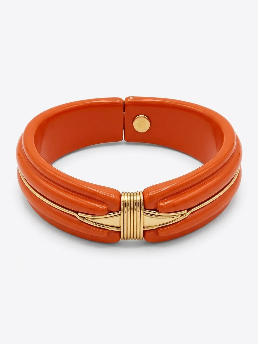 Acetate "Écume" Bracelet Coral