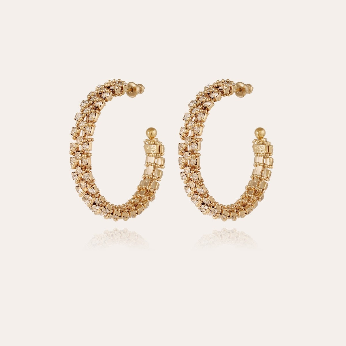 Izilda strass hoop earring