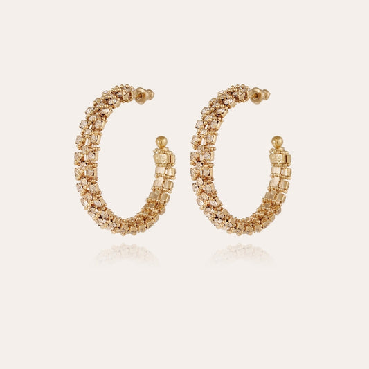 Izilda strass hoop earring